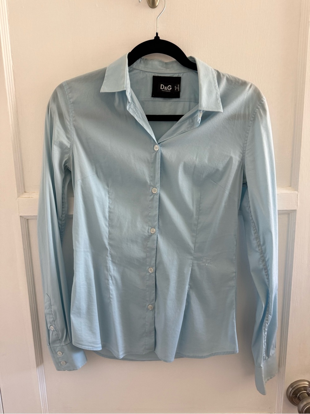 D&G Light Blue Long Sleeve Button-Down Shirt
